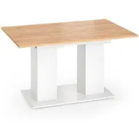 Vicco Esstisch Dix Weiß/Goldkraft Eiche 180 x 90 cm, Model 57735
