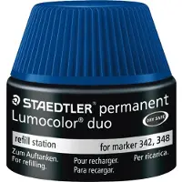 Staedtler Tankstelle Lumocolor duo blau Packung mit 4 Stück
