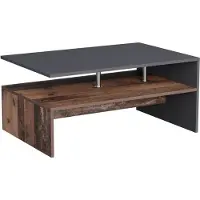 Vicco Couchtisch Amato Anthrazit 90 x 52.6 cm, Model 57827