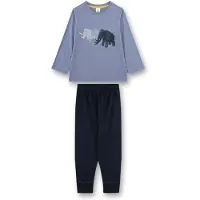 Sanetta Schlafanzug "Pyjama", Herren, Gr. 104, bunt (blau), Obermaterial: 100% Baumwolle CO., Homewear-Sets Schlafanzug