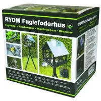 Ryom fuglefoderhus Panorama 50x35x135cm sort incl. stander