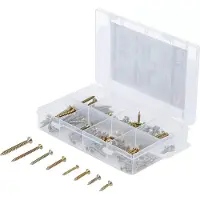 Bgs Westfalia Mehrzweck-Schrauben-Sortiment 120 StÜCk Metall Gold