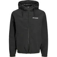Jack & Jones Herren Mash Kapuzenbomber Schwarz
