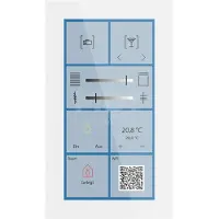MDT KNX Glas Touch Smart Plus 6 Zoll, KNX Secure, Weiß, 1 Stk.