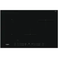Whirlpool WL S3377 BF, Schwarz, Integriert, 77 cm, Zonen-Induktionskochfeld, Glaskeramik, 4 Zone(n)