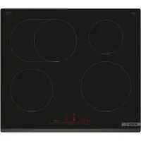 Bosch Serie 6 PIF631HB1E, Schwarz, Integriert, 60 cm, Zonen-Induktionskochfeld, Glaskeramik, 4 Zone(n)