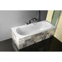 Aqualine JIZERA Badewanne 160 x 70 x 39 cm ohne Füße, weiß