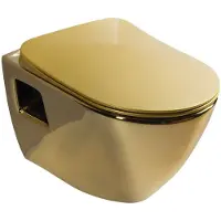 Creavit PAULA Hänge-WC, 35,5x50cm, Gold