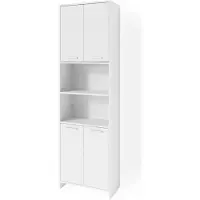 Vicco Badschrank Maris Weiß 56.1 x 190 cm Toilettenschrank, Model 35082
