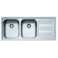 Franke Radar RRX 621, Bündiges Waschbecken, Rechteckig, Edelstahl, Edelstahl, 2 Becken, Rechteckig