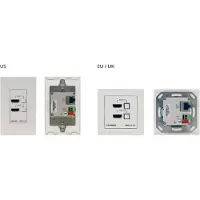 Kramer WP-211T Automatischer Umschalter de Board de HDMI 4K60 4:2:0 HDCP 2.2 Wand und PoE-Empfänger über de HDBaseT