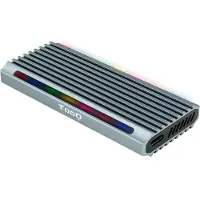 TooQ Shinobi, SSD-Gehäuse, M.2, PCI Express, SATA, 10 Gbit/s, USB Anschluss, Grau