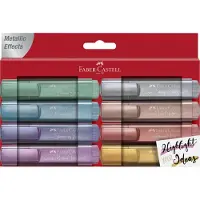 Faber-Castell TL 46, 8 Stück(e), Blau, Braun, Grau, Rose, Türkis, Violett, Meißel, Kunststoff, Tinte auf Wasserbasis, Fensterbox