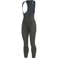 ALÉ Lange Fahrradhose mit Trägern - KLIMATIK K-WIND BLIZZARD - Schwarz S