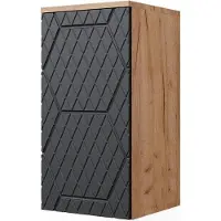 Vicco Badschrank Irma Anthrazit mit Wabenstruktur 30 x 59 cm 2 Fächer, Badezimmer, Model 42861