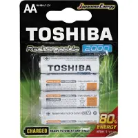Toshiba 4 Batterien Pre Charged AA HR06 1950 mAh