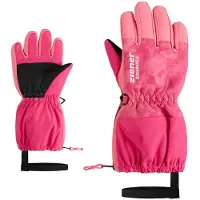 Ziener Skihandschuhe "LEVIO-Z AS glove mini", Kinder, Gr. 4, rosa (tie dye pop pink), Polyester, Handschuhe Skihandschuhe