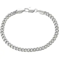 Faina Women Curb Chain Link Bracelet in Silver | Gr.: onesize
