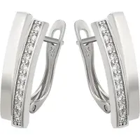 Faina Women Drop Earrings in Silver White | Gr.: onesize
