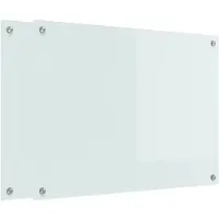 vidaXL Küchenrückwand 2 stk. Weiß 80 x 60 cm Gehärtetes Glas
