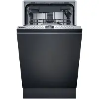 Siemens iQ300 SR73EX25ME, Voll integriert, Single (45 cm breit), Edelstahl, Tasten, höher, Korb