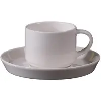 Bricard Lunel Espresso-Set 12-teilig Porzellan, 90 ml, Durchmesser 12 cm, weiß