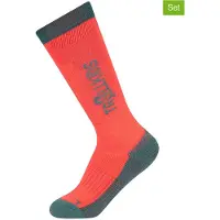 TROLLKIDS 2er-Set: Ski-/ Snowboardsocken "Kids Ski" in Rot | Gr.: 39-42