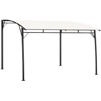 The Living Store Garten-Sonnenschutz 3x3x2,55 m Cremeweiß