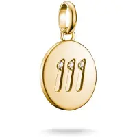 Thomas Sabo Charm-Anhänger Engelzahl 111 mit Steinen Connect vergoldet