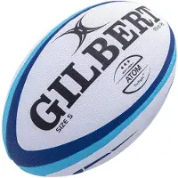 Gilbert Atom Rugbyball (Blau, Größe 4)