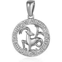 JVD Silver pendant Capricorn SVLP0713XH200KO