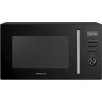 Inventum MN297CB Kombi-Mikrowelle – 29 Liter – Schwarz, Arbeitsplatte, Kombi-Mikrowelle, 29 l, 1000 W, Eingebautes Display, Tasten, Drehregler