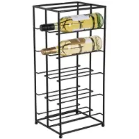 PT Living Weinregal Duo Floor 57 x 25 cm, Schwarz