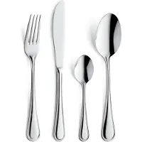 Amefa 12er Set Tischgabeln Edelstahl 18/0 2.5mm dick 205mm lang