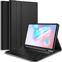 Just in Case Premium Bluetooth Tastatur Cover Schwarz Samsung Galaxy Tab S7+