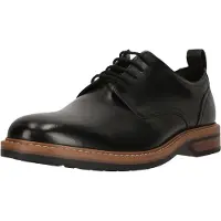 Clarks Businessschuhe Aldwin Lace mit strapazierfähiger Gummilaufsohle 1216 Black Leather 41,5