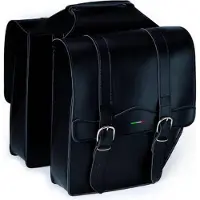 Selle Monte Grappa Monte Grappa Cruiser Doppelfahrradbeutel - 30 Liter - Leder - Schwarz