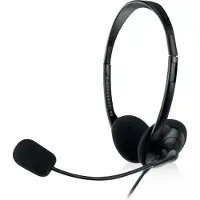 Ewent EW3568, Kabelgebunden, Anrufe/Musik, 20 - 20000 Hz, 70 g, Kopfhörer, Schwarz