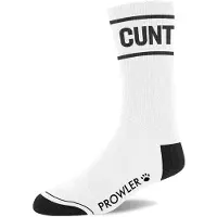 Prowler Cunt Socks - White/Black