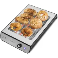 Cecotec Turbo EasyToast Inox, Schwarz, Silber, Edelstahl, Tasten, Drehregler, 900 W