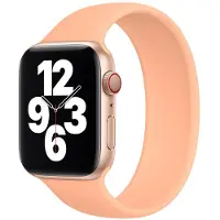 Apple Silikon Solo Loop für Watch | 44/45/46/49 mm - Größe 4 - Cantaloupe