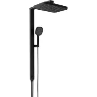 Schutte 60686 LA PALMA Überkopfbrause-Set, Schwarz matt