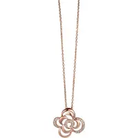 Orphelia Damen-Kette aus 925er Sterlingsilber mit Anhänger - Rosé ZH-4864/1
