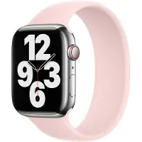 Apple Silikon Solo Loop für Watch | 44/45/46/49 mm - Größe 2 - Chalk Pink