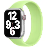 Apple Silikon Solo Loop für Watch | 38/40/41/42 mm - Größe 3 - Sprout Green