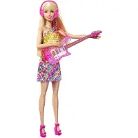 Barbie „Bühne Frei für große Träume“ Malibu Sängerin Puppe mit leuchtendem Kleid und Musik inkl. Zubehör