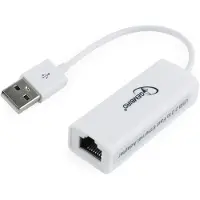 Gembird NIC-U2-02, Kabelgebunden, USB, Ethernet, 100 Mbit/s, Schwarz