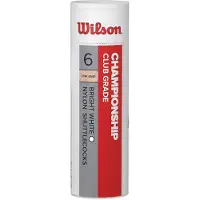 Wilson Federball BADMINTON NYLON CHAMPIONSHIP ROHR 6STK WEISS 79