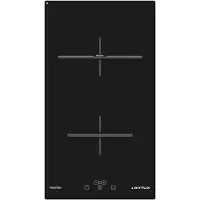 Airlux ATI322BK, Schwarz, Integriert, Zonen-Induktionskochfeld, Glaskeramik, 2 Zone(n), 2 Zone(n)