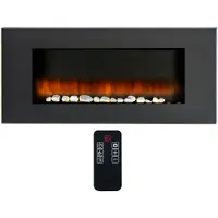 Classic Fire Elektrische Sfeerhaard Vancouver - Afstandsbediening en Timer - LED Vlammen - 2000W - Zwart